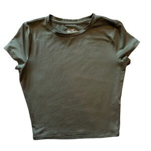 Hollister Soft Stretch Seamless Fabric Crew Baby Tee